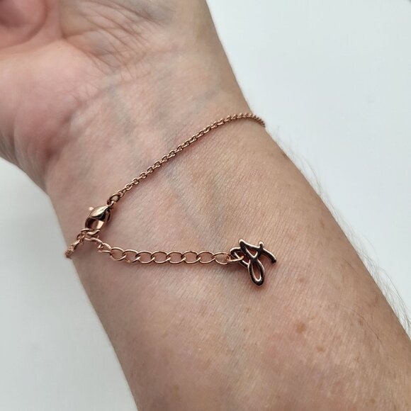 Adore by Swarovski Crystal Signature Organic Circle Bracelet Rose Gold Plated - Picture 3 of 10